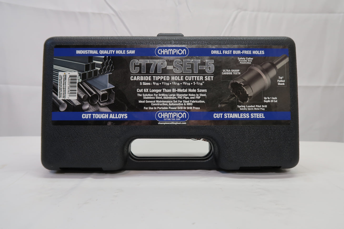 Champion CT7P-SET-5 Carbide Tipped Hole Cutter Set (5 Pieces)