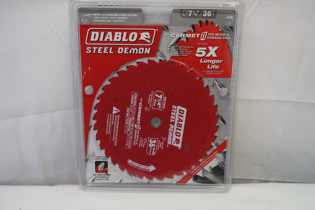 Diablo D0736CF 7-1/4" Thick Metal Circular Saw Blade (36T)
