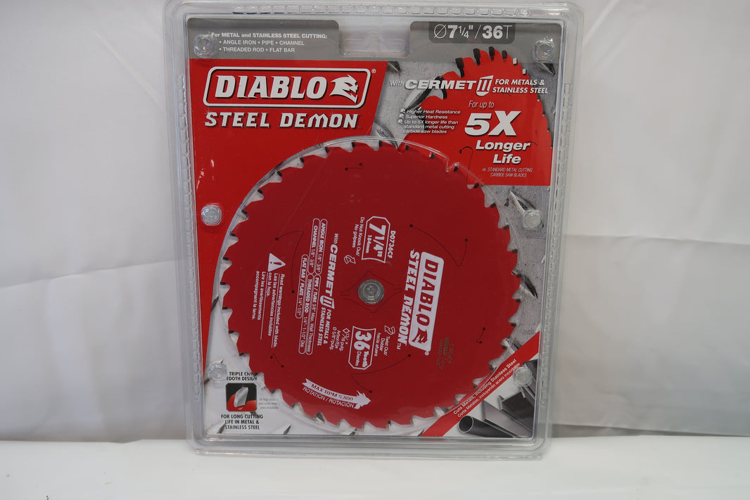 Diablo D0736CF 7-1/4" Thick Metal Circular Saw Blade (36T)