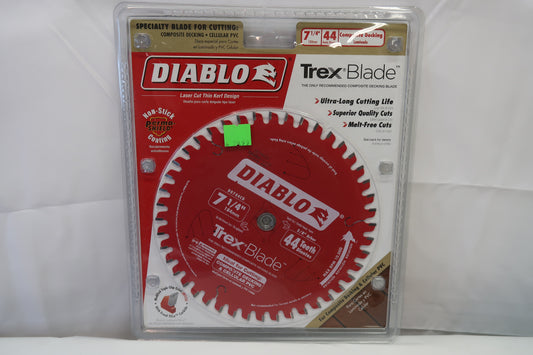Diablo D0744CD 7-1/4" Composite Decking/Cellular PVC Blade (44T)