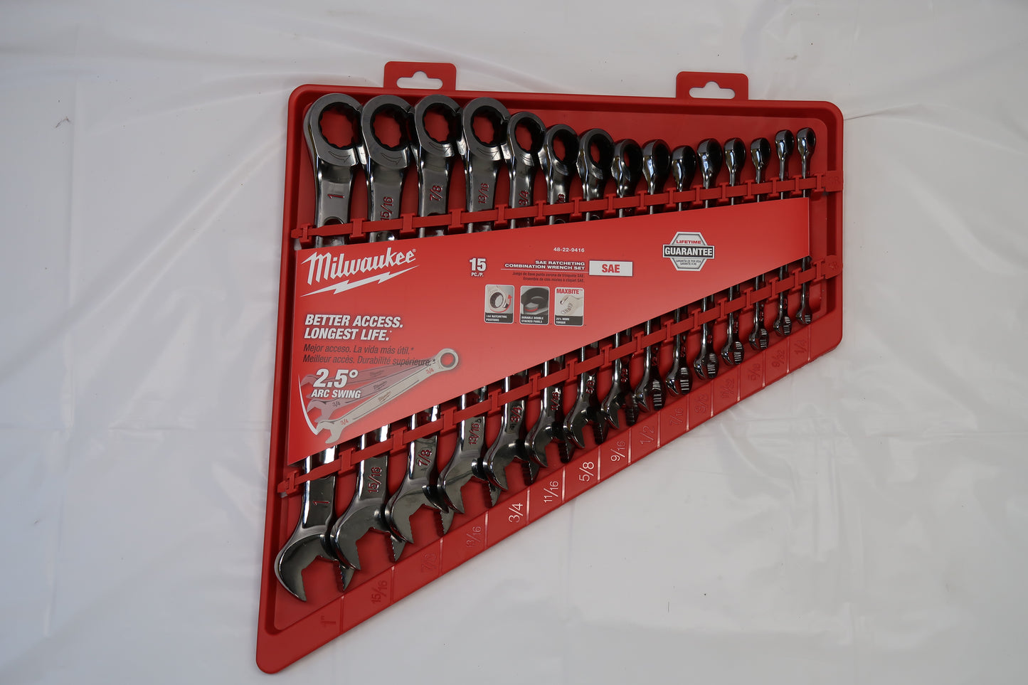 Milwaukee 48-22-9416 SAE Ratcheting Combination Wench Set
