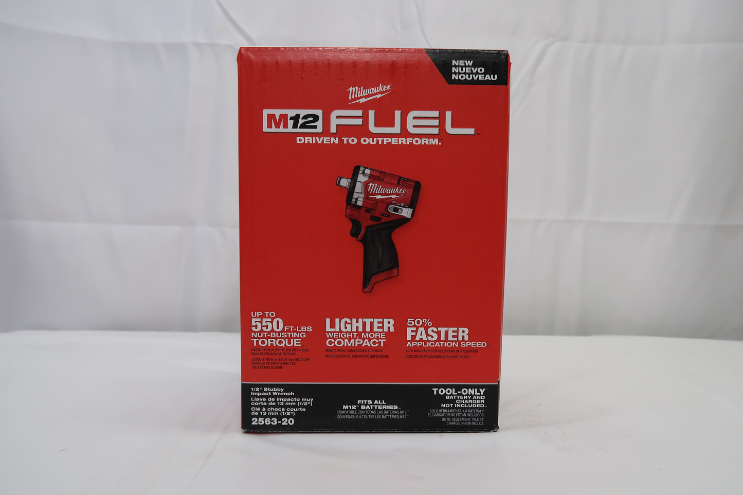 Milwaukee 2563-20 M12 FUEL 1/2" Stubby Impact Wrench