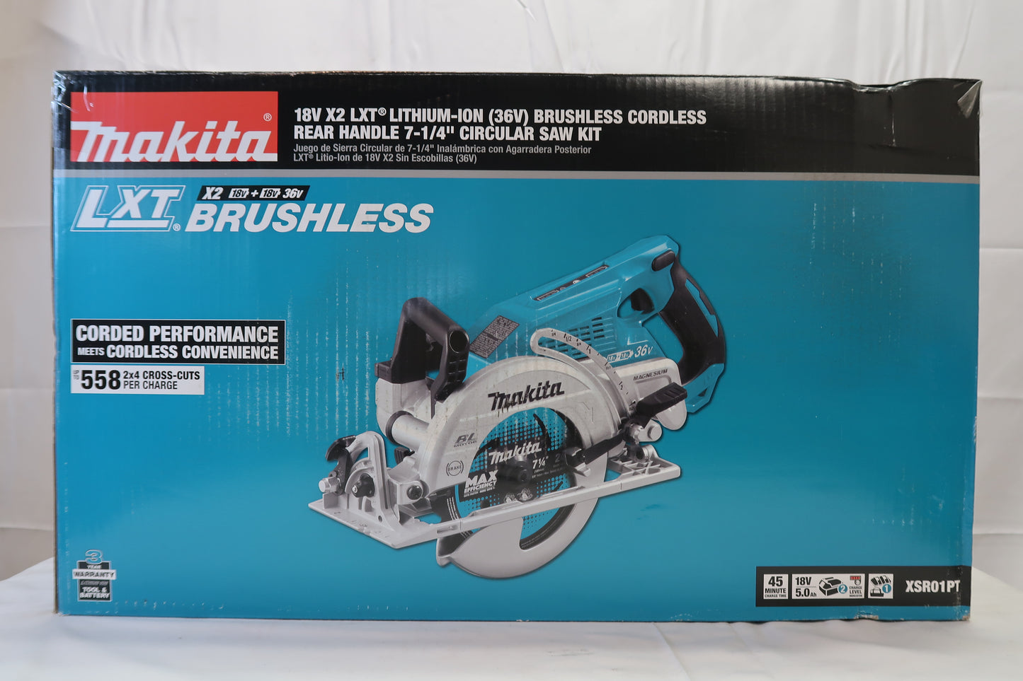 Makita XSR01PT Cordless Rear-Handle 7 1/4" Circular Saw Kit